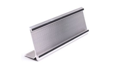 Tischschild Halter 178 x 25 mm Silber