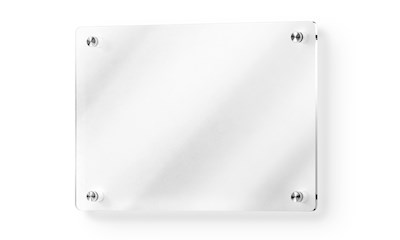 Wandschild mit Druck, Abstandhalter