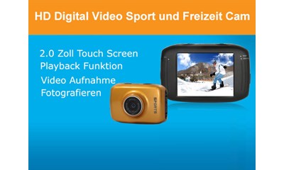 Dashcam / Wasserdichte Sport Kamera Full HD