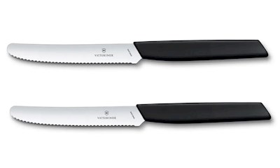 Messer, 110 mm, Wellenschliff (2 Stück)