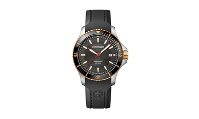 SEAFORCE Ø43, 2T case, grey/3N dial, black silicone - W