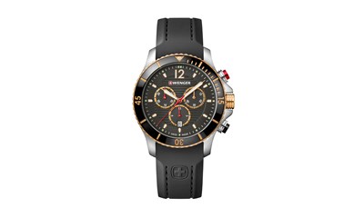 SEAFORCE CHRONO Ø43, 2T case, grey/3N dial, black silicone - W
