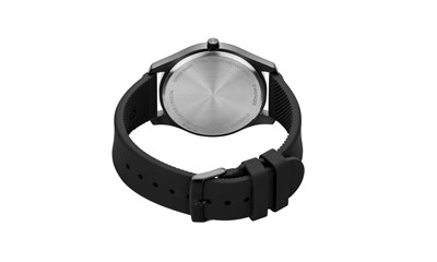 CITY ACTIVE Ø43, black case, cream dial, black silicone - W