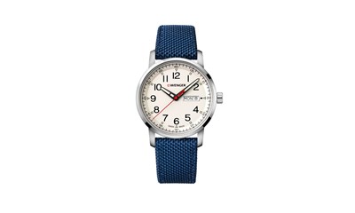 ATTITUDE Ø42, SST case, off-white dial, blue nylon strap - W