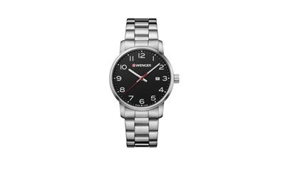 AVENUE Ø42 Black dial, Bracelet - Wenger