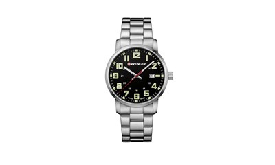 AVENUE Ø42 Black dial, Bracelet - Wenger