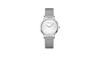 URBAN DONNISSIMA Ø35 Silver dial, Mesh bracelet - Wenger