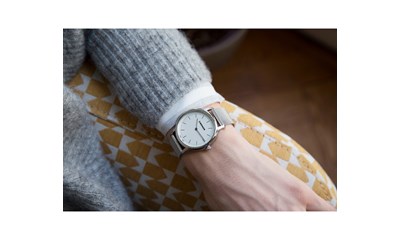 URBAN CLASSIC Ø35, SST case, silver-white dial, SST mesh - W