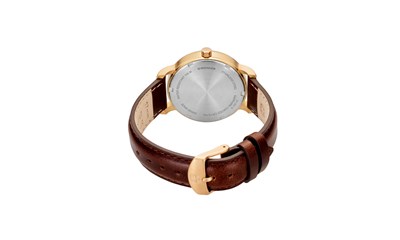 URBAN CLASSIC Ø35, 3N case, silver-white dial, brown leather - W