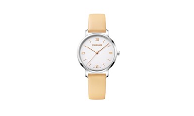 METROPOLITAN DONNISSIMA Ø38 SST, Silver dial, Peach strap - W