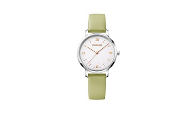 METROPOLITAN DONNISSIMA Ø38 SST, Silver dial, Green strap - W