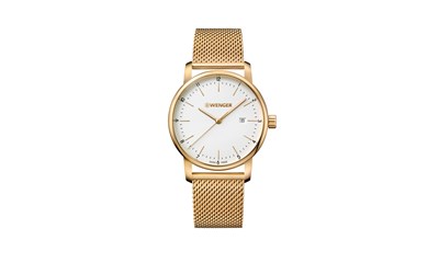 URBAN CLASSIC Ø42 PVD 3N, White dial, PVD 3N Mesh - Wenger