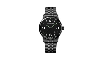 URBAN METROPOLITAN Ø42 Blk PVD, Blk dial, Blk PVD Bracelet - Wenger