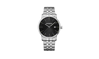 URBAN CLASSIC Ø42, SST case, black dial, SST bracelet - W