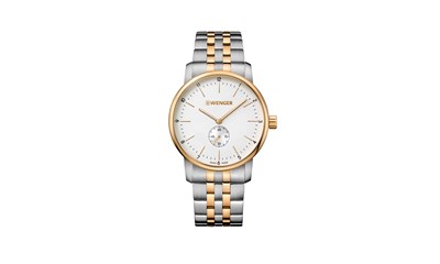 URBAN CLASSIC SMALL SEC Ø42, 2T 3N, silver dial, 2T bracelet - W
