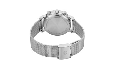 URBAN CLASSIC CHRONO Ø44, Silver-white dial, SST mesh - W