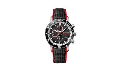 ROADSTER BLACK NIGHT CHRONO Ø45, Black dial, Carbon leather - W