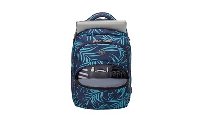 Upload (navy fern print)