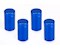 Abstandshalter 13 x 19 mm, B 8 mm, Aluminium, Blau (4 Stück)