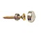Schraubenabdeckung Ø 15 mm, Schraube 4 x 30 mm (4 Stück)