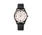 CITY ACTIVE Ø43, black case, cream dial, black silicone - W
