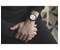 CITY ACTIVE Ø43, black case, cream dial, black silicone - W