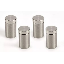 Abstandshalter 13 x 20 mm, B 8 mm, Edelstahl, Silber (4 Stück)