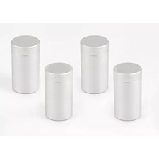 Abstandshalter 13 x 20 mm, B 8 mm,  Aluminium, Silber Matt (4 Stück)