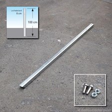 Einschlagpfosten, Erdspiess für Schild 100 cm, Stahl verzinkt