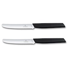 Messer, 110 mm, Wellenschliff (2 Stück)