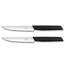 Steakmesser, 120 mm, Wellenschliff (2 Stück)