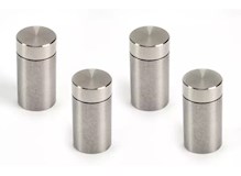 Abstandshalter 10 x 15 mm, B 8 mm, Edelstahl, Silber (4 Stück)