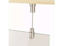 Deckenaufhängung für Schild, Plattendicke 1 - 6 mm, A4, A3  (2 Stück)