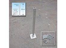 Aufstellpfosten für Schild 50 cm, Aluminium