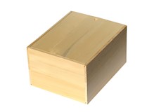 Weinkiste 6er Deluxe Schiebedeckel